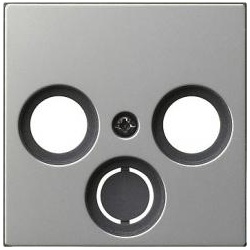 Abdeckung  für Antennensteckdose (Edelstahl)