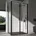 doporro 75x90x195cm Schwarz Easy-Clean-Beschichtung