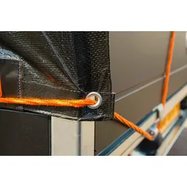 Black & Decker BLACK+DECKER Schwarze Anhängerplane 1,6 x 2,5 m
