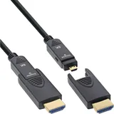 InLine HDMI AOC Kabel Ultra High Speed 2.1 25 m Schwarz