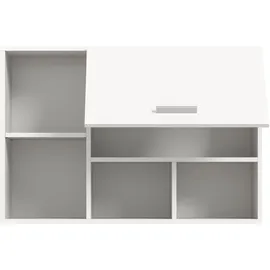 WELLTIME Hängeschrank WELLTIME "FALAS, Breite 95cm, 1 Klappe, 5 Fächer", weiß (weiß nb), B:95cm H:64cm T:34cm, Holzwerkstoff, Schränke, Hängeschrank, Schrank, Wandschrank, Badschrank, Wäscheschrank