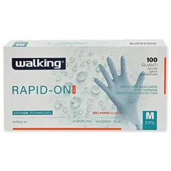 Nitrilhandschuhe Rapid-On Super schnelles Anziehen puderfrei S 100 Stück ideal bei feuchten, schwitzigen Händen
