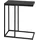 Costway Beistelltisch C-Form, Sofatisch mit Metallgestell, Schwarz