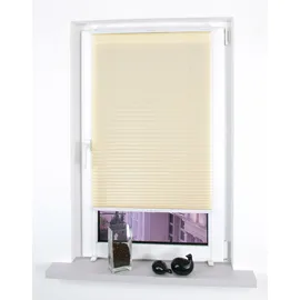 LIEDECO Klemmfix Plissee verspannt 60 x 150 cm beige