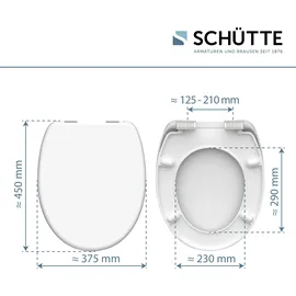 Schütte WC-Sitz Duroplast Weiß