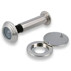 MS Beschläge Edelstahl Optik Sicherheits-Türblick Feuerschutz Türspion 55-80mm Türsicherheit