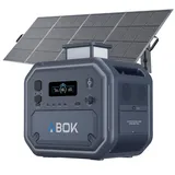 ABOK Ark2800 Tragbare Powerstation 2160Wh+400W Solarpanel, 2800W AC-Ausgang