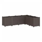 vidaXL Pflanzkübel Braun 160x120x53 cm PP
