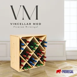 Proregal Weinregal 60 x 60 x 30 cm Natur