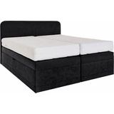 Westfalia Schlafkomfort Boxspringbett, wahlweise mit Bettkasten/Topper, schwarz