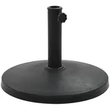 vidaXL Sonnenschirmfuß Rund 10 kg Schwarz Polyharz
