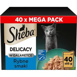 Sheba Delicacy in Jelly Fischgeschmacks-Kollektion 40 x 85 g
