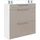 borchardt Möbel Oliva Schuhschrank 89 x 24 x 96 cm braun/weiß