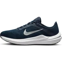 Nike Herren AIR Winflo 10 Sneaker, College Navy/METALLIC Silver,