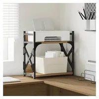 vidaXL Druckertisch, Druckerständer Artisan-Eiche 40x20x40 cm Spanplatte