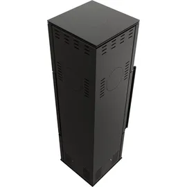 Kratki Kaminofen REN/M Stahl Schwarz/Abdeckplatte Glas