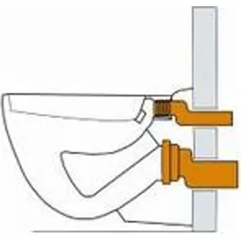 Haas + Sohn 3282 Wand-WC-Anschlussgarnitur