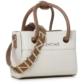 Valentino Alexia Shopper Kunstleder Weiß/Braun