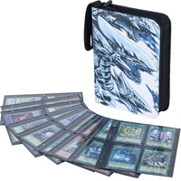 DRZERUI Binder für YuGiOh Karte - Hält 440+ Yu-Gi-Oh Sammelkarten, 4 Pocket Card Holder Buch mit Hüllen Kompatibel mit Yugioh Karten