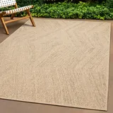 the carpet »Kansas«, rechteckig, 1 mm Höhe, moderner robuster In und Outdoor Teppich Jute Look