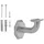 SOTech Handlaufhalter RUSTICAL 67 cm Silber