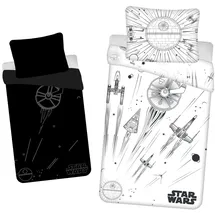 Star Wars - Kuschelige Bettwäsche mit Glow Effect Baumwolle, 140x200 cm, Kissen 70 x 90 cm