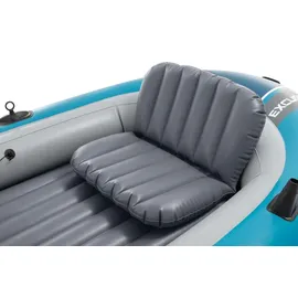 Intex Schlauchboot Excursion 4 Blau inkl. Pumpe und Alu-Paddel