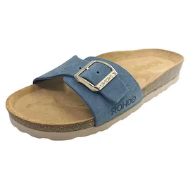 ROHDE Damen Pantolette, blau(jeans (55)), Gr. 36 - Blau - 36