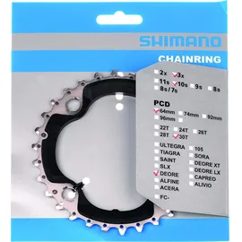 Shimano Deore FC-M6000-3 Kettenblatt 10-fach AN schwarz/silber 40T 2022 Kettenblätter