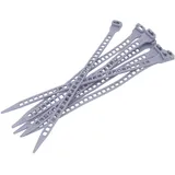 Videx Videx-Befestigungsschlaufen Kunststoff PU für Sichtschutzmatten, PU, Aluminium, 25 Stück