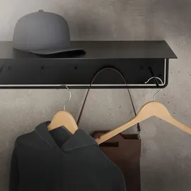 ML-Design Wandgarderobe 3er Set Schwarz