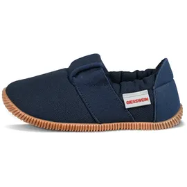 Giesswein Kinder Hausschuhe Söll Slim-Fit - Baumwoll Slippers für Mädchen & Jungen, rutschfeste Kindergarten Schuhe mit Leder Innensohle
