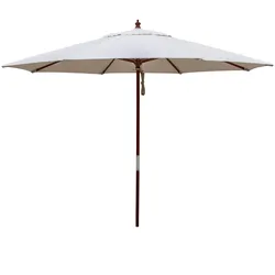 Resol garbar MADEIRA Regenschirm Outdoor Ø300 Weiß (Schirmständer nicht enthalten)