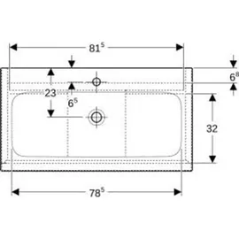 Geberit iCon Set Möbelwaschtisch mit Unterschrank, 2 Auszüge, 502337011,