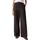 Opus Mileni Resort Wide Leg Hosen Dunkelbraun 34