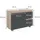 Vicco Waschbeckenunterschrank J-Shape 80 x 60,8 x 33 cm Grau