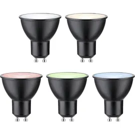 Paulmann LED Reflektor 29148 4,8W GU10 350 lm RGBW+ dimmbar Schwarz matt