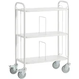 ROLLCART Bürowagen Holz/Metall 80 x 110 x 38 cm lichtgrau