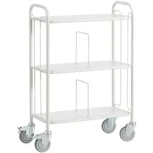 ROLLCART Bürowagen Holz/Metall 80 x 110 x 38 cm lichtgrau