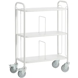 ROLLCART Bürowagen Holz/Metall 80 x 110 x 38 cm lichtgrau