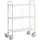 ROLLCART Bürowagen Holz/Metall 80 x 110 x 38 cm lichtgrau