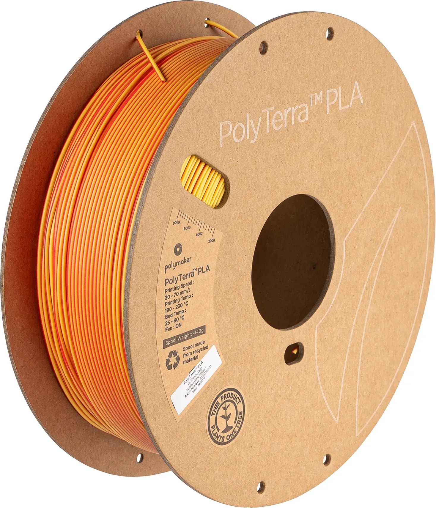 Polymaker PolyLite Silk PLA Dual Color, Filamentgröße: 1.75mm, Gewicht: 1 kg, Farbe: Jadeite Green-Chrome