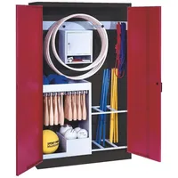 C+P Sportgeräteschrank mit Vollblech-Flügeltüren (Typ 1), HxBxT 195x120x50 cm,