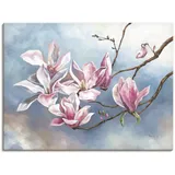 Artland Wandbild »Magnolienzweig«, Blumen, (1 St.), als Alubild, Outdoorbild, Leinwandbild in verschied. Größen, pink