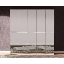 trendteam Garderoben-Set Mirror 10 Türen weiß