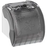 Relaxdays 2 x Toilettenpapierhalter mit Ablage Weiß,Grau