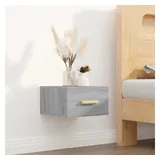 vidaXL Wand-Nachttisch Grau Sonoma 35x35x20 cm