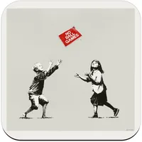 Untersetzer aus Kork – Banksy No Ball Games Kinder – 1 Stück (95 x 95 mm)