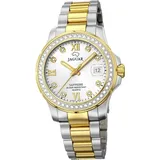 Jaguar Damen Uhr Analog Fashion Armbanduhr silber gold D2UJ893/1 - Silber