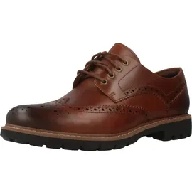 CLARKS Batcombe Wing Derbys, Braun (Dark Tan Lea), 40 EU